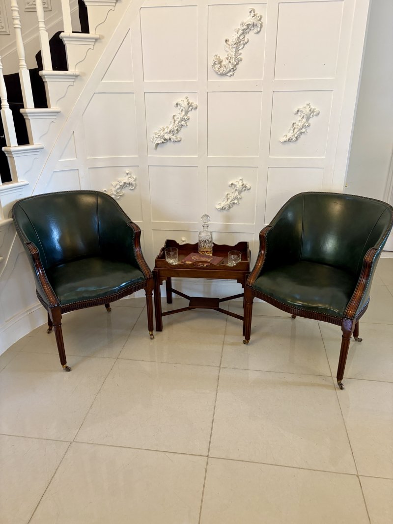 Antique Edwardian Quality Mahogany Butlers Tray on Stand - Image 4